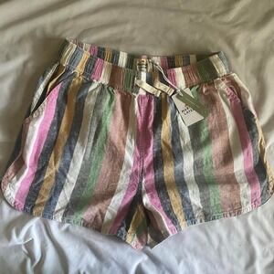 Marine Layer Women's beach shorts with vertical stripes Size M Relaxed NWT